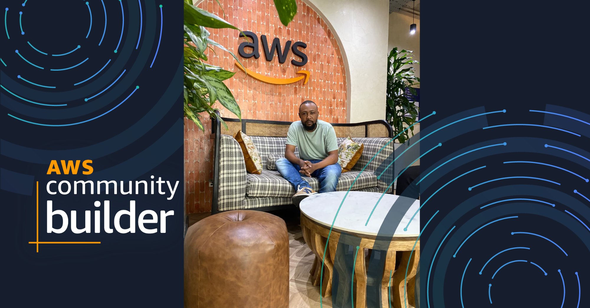 Moses Kuria — AWS Community Builder at AWS office